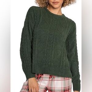 PJ Salvage Green Cable Knit Sweater XL